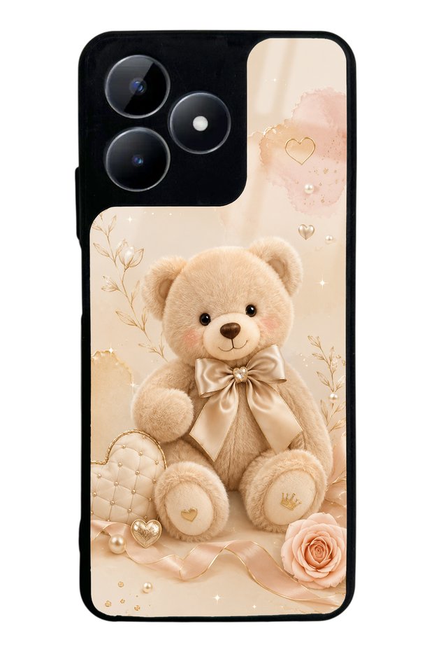 Realme C53 Pearl Teddy Design Glossy Phone Case