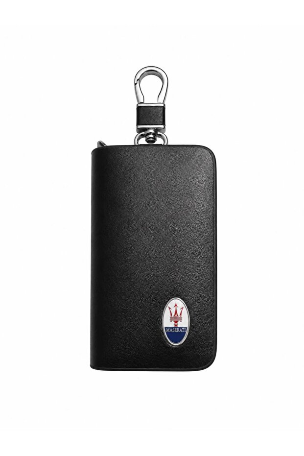 Maserati Leather Zippered Keychain Stylish Quality Accessory Bag Car Keychain