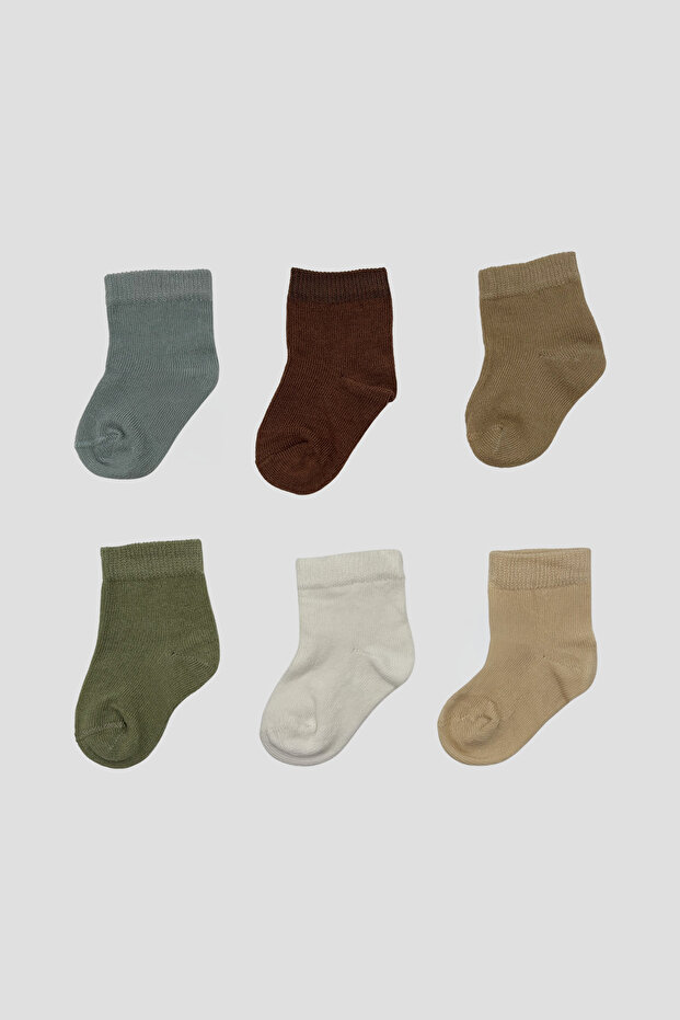 Newborn Unisex Premium Cotton Booties Socks Set