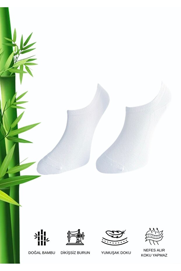 6 Çift Kadın Çorap Bambu Sneaker
