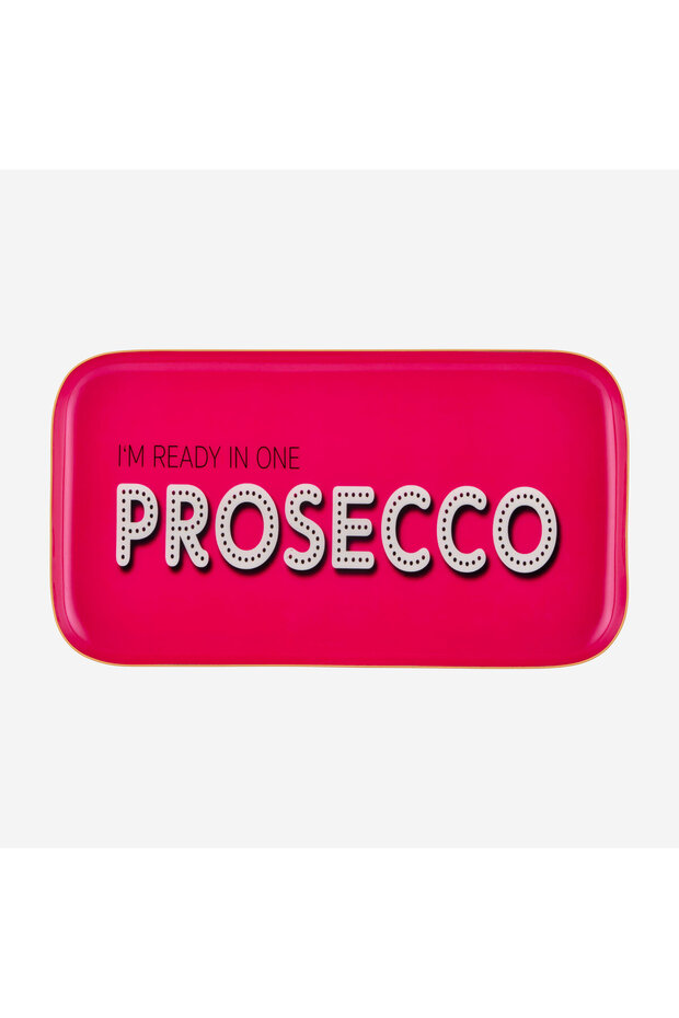 Pink Iron Prosecco Tray 21.6X0.9X11.6 cm