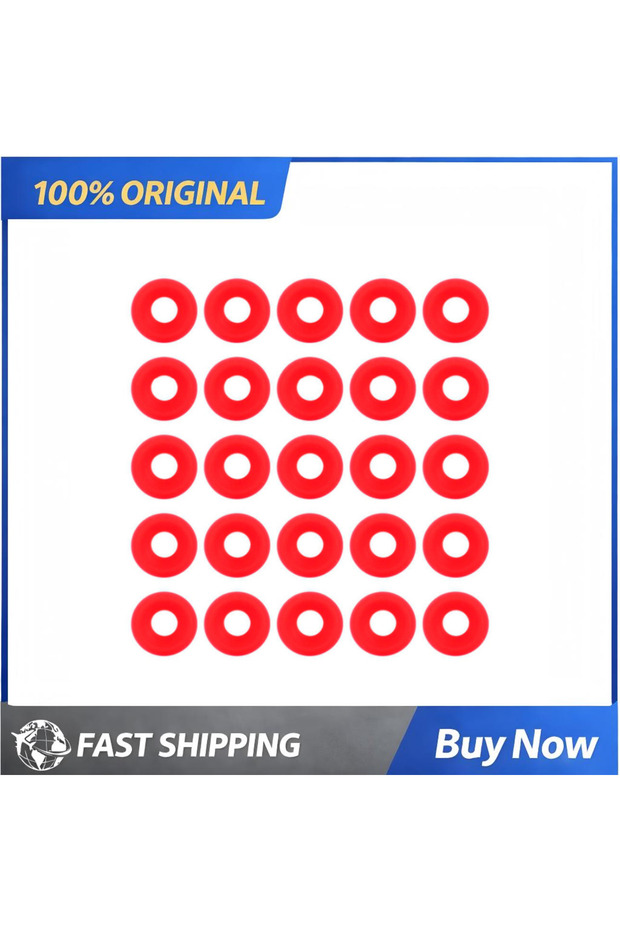 25PCS Red Silicone Durable Swing Bottle Gasket Food Grade Silicone Seal For Home/Party/Outdoor Ho...