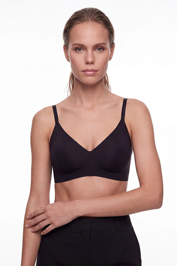 Seamless Gathering Adjustable Strap Daily Bra
