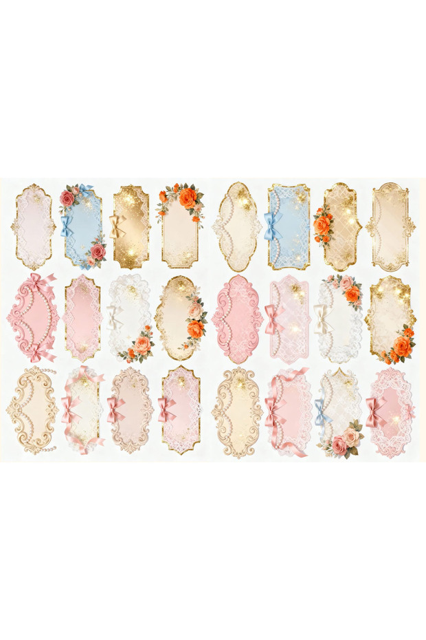 Frames Themed Sticker Set (21X31 cm 1 Set)