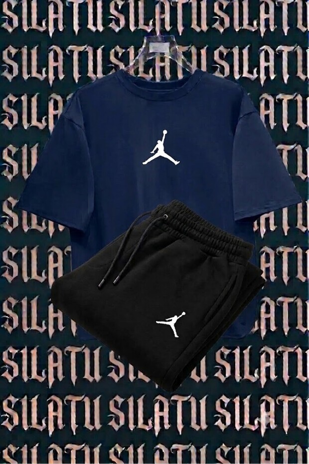 Basketball Player Printed Tracksuit T-Shirt Set