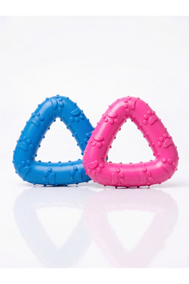 Small Breed and Puppy Dog Teeth Scratching Toy Tartar Removal Ring 7 cm