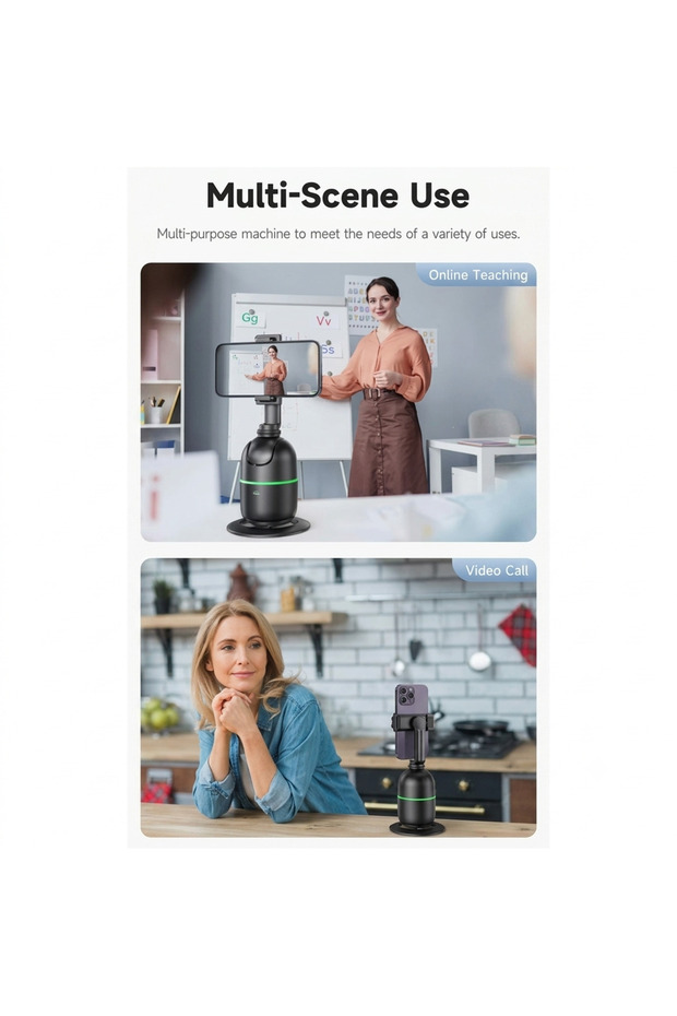 P03 360° Auto Face-Tracking Desktop Gimbal