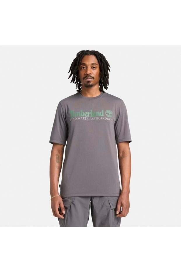 Uv-Protection Logo Short Sleeve Tee Men's T-Shirt