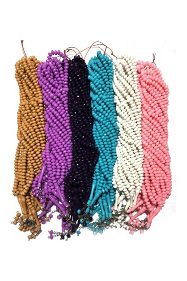 Tesbih, 8 Mlm, 99 Lu Tesbih, 100 Pieces, Plastic Crystal Tesbih, Mixed Colors, Tesbih for Distribution, Hajj Umrah Tesbih, Mevlid Gift, Mevlid Gift, Mevlid Gift