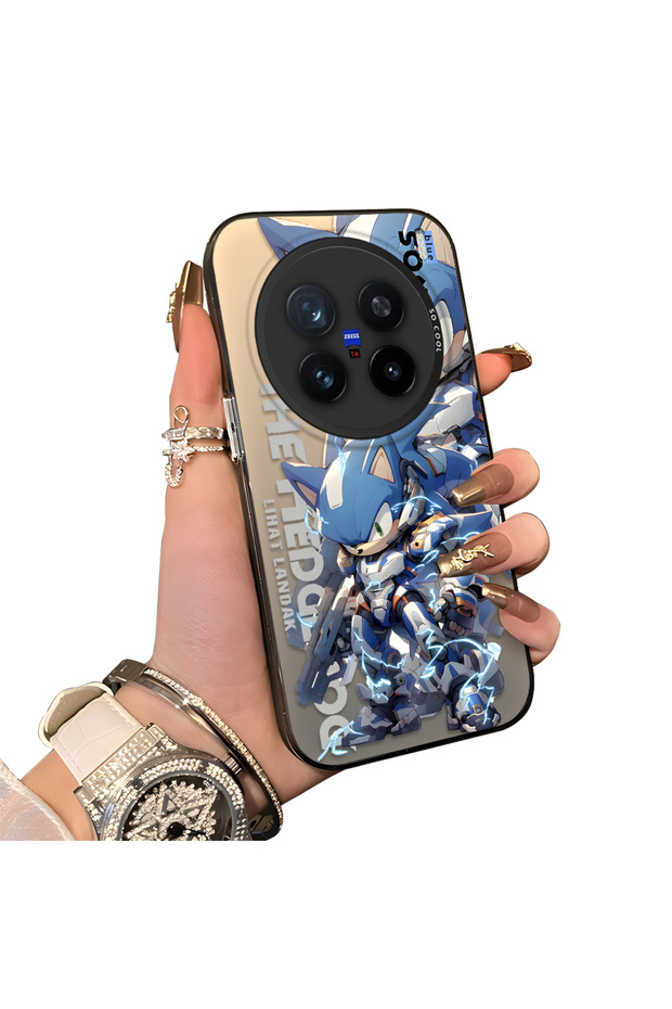 Vivo X200 Pro Compatible Hard Acrylic Back Silicone Edge Lens Protection Case