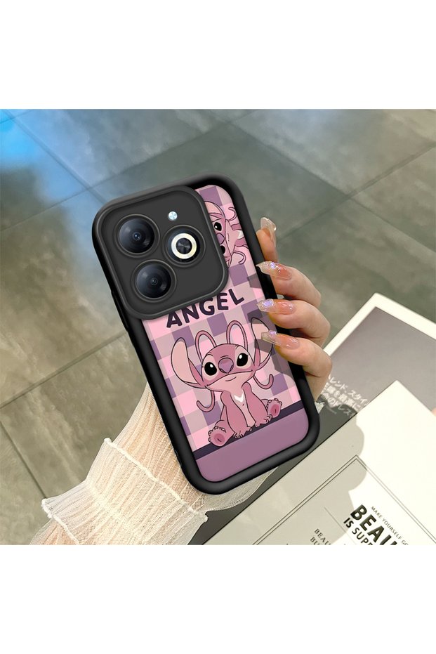 Infinix Smart 8/8 Pro Compatible Black Silicone Case with Shockproof Camera Protection