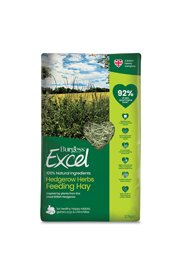 Hedgerow Herbs Feeding Hay For Small Pets 2.7KG