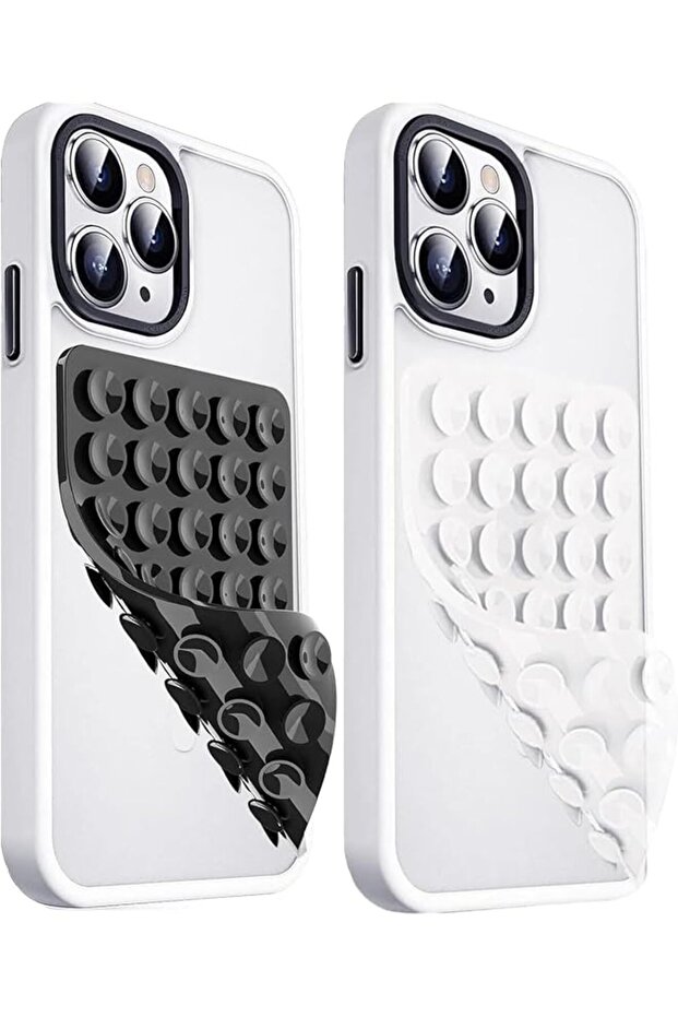 2-Pack Double-Sided Silicone Suction Phone Mounts