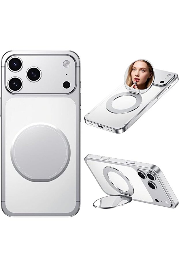 Magnetic Phone Case Stand with Mirror for MagSafe