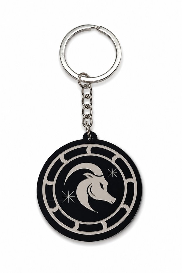 Zodiac Sign Keychain Capricorn - Plexiglass Gift Zodiac Themed Keychain, Birthday Gift