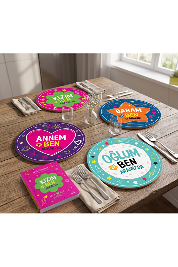 My Daughter and I between Us Daily and between Us 4-Piece Supla Set Uv Printing 30 cm Mdf