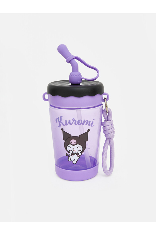 Lcw Joy Printed Water Bottle with Straw