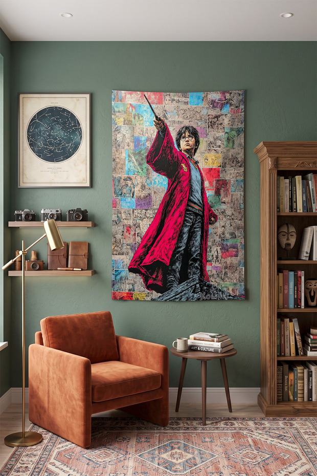 Harry Potter Wall Covering – Modern Decorative Quality Fabric Tapestry Wall Tapestry