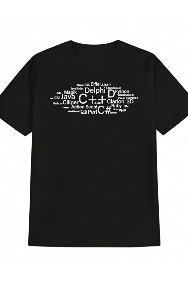 Men's Programming Language Coding-Shirt Funny Tech Developers, Java, Python, C++, PHP, JavaScript, C, Ruby,, Go, Rust, Kotlin,, Erlang, Clojure, Haskell, F - Lightweight Summer Shirt Programmers & IT - 7