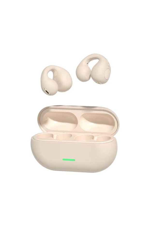 Skin TWS Bluetooth Headset 5.3 Wireless Air Conduction Headphones Clip Ear Music Noise Canceling HD