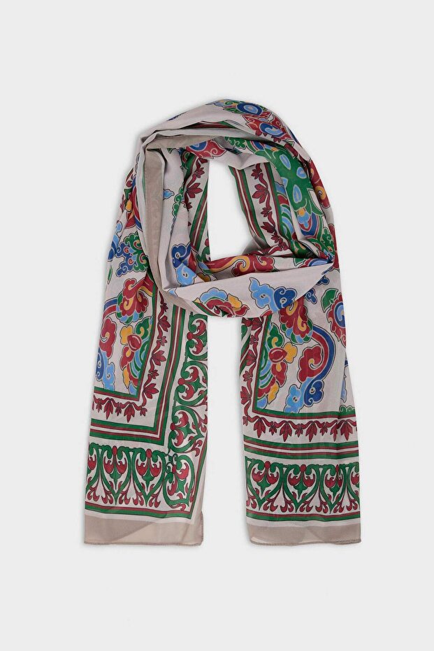 Women's Floral Hijab Shawl E8808Axns