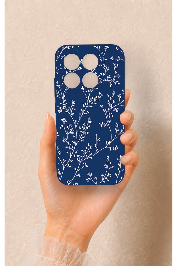 Mi 17 5g Compatible Thin Leaf Branch Pattern Silicone Case