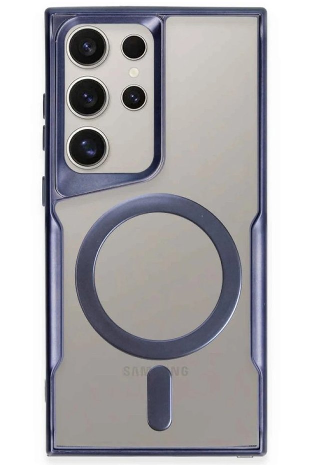 Aconcept Galaxy S23 Ultra Case Boyi Magsafe Silicone Cover (100653) - Navy Blue