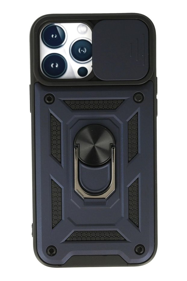 Aconcept iPhone 13 Pro Max Case Pars Lens Ring Silicone (202832) - Navy Blue