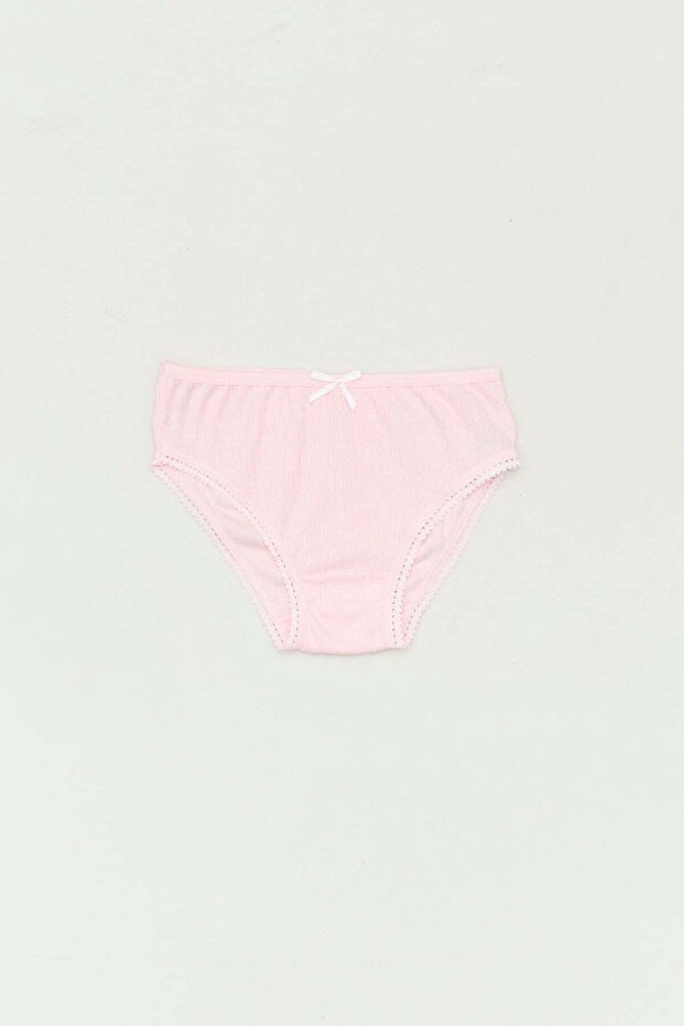 Girl's Ribbed Lace Panties
