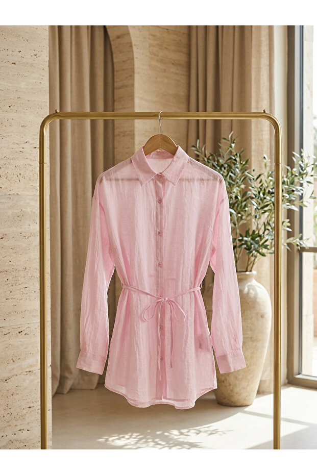 Women's Belted Summer Hijab Tunic