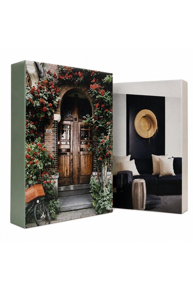2-Piece Decorative Book Box Appearance SimpleCity & Monochrome Home Themed