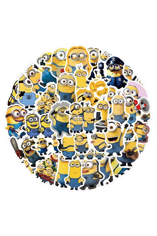 5CM 55 sheets Cartoon Minions sticker new creative style, high-value fashionable personalized cute D