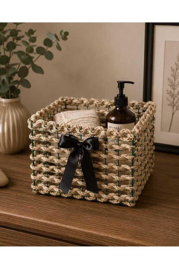 Decorative Mini Organizer Basket with Corners