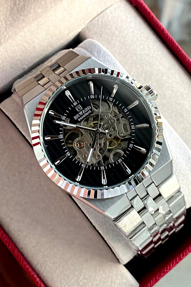 Automatic Mechanism Steel Cord 2 Year Warranty Men's Wristwatch