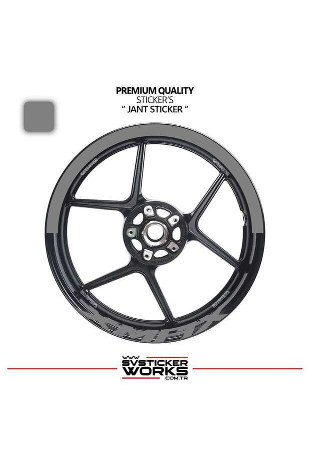Yamaha Xmax Wheel Rim Strip – Half Rim Cover & Xmax Lettering Sticker Set