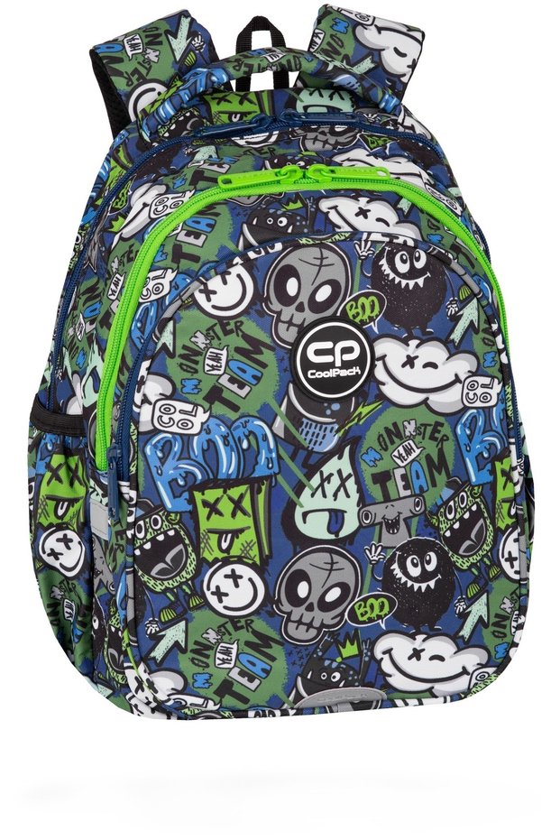 Rucsac CoolPack Jerry, 3 compartimente, Monster Team