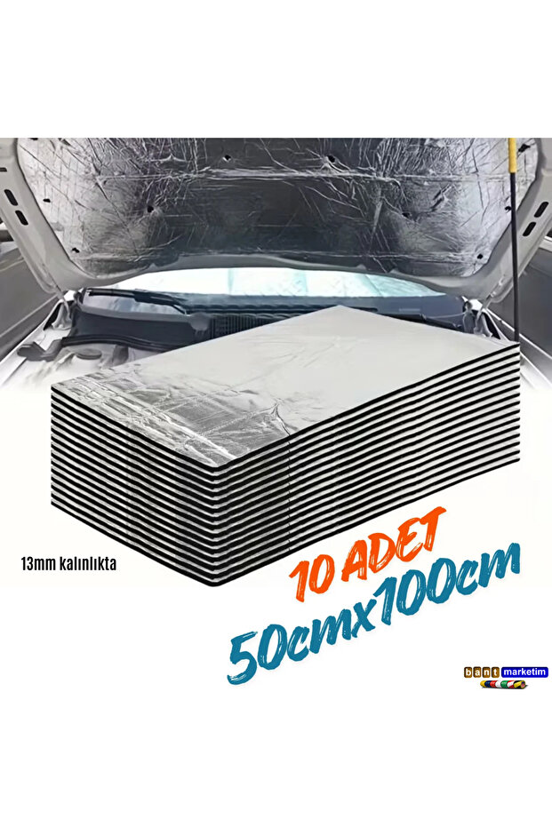 Commercial Vehicle Caravan Panelvan Auto Sound Insulation Material Foiled 13mm Thickness 50Cmx100Cm (10Pcs)