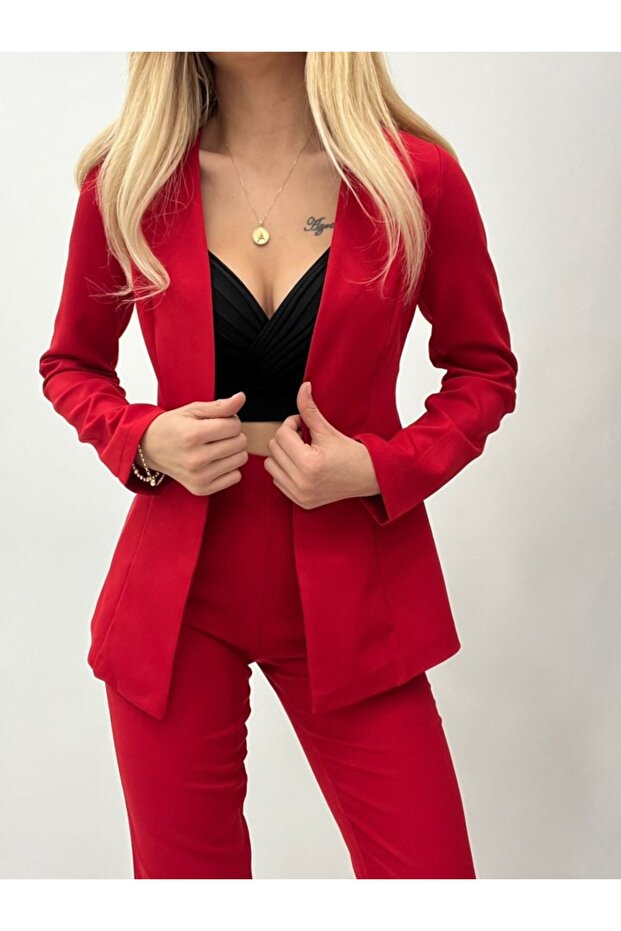 Women's atlas fabric jacket pants set