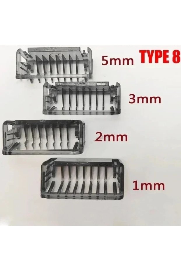 No d-black 4 pcs Guide Comb Guards Fit for QP2520, QP2530, QP2620, QP2630, QP6510, QP6520 Face Hair