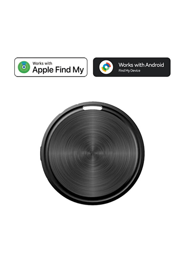 جهاز تتبع ذكي F8-Dual-Black: متوافق مع نظامي iOS وأندرويد، مصمم للمساعدة في منع فقدان الأشياء.