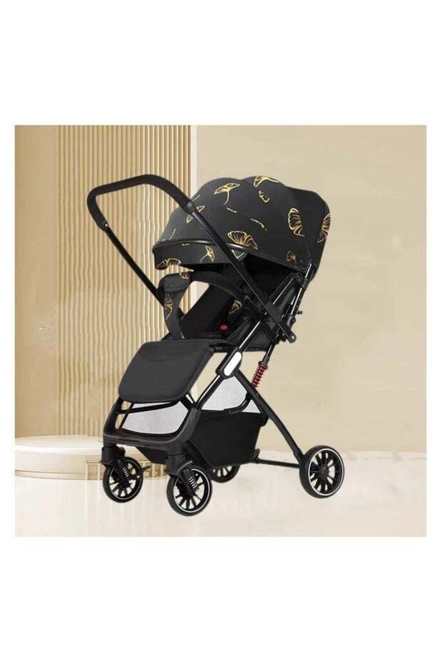 mompush Luxury Baby Stroller, Lightweight, Portable Design. Four-Wheel Stroller for Newborns and Infants