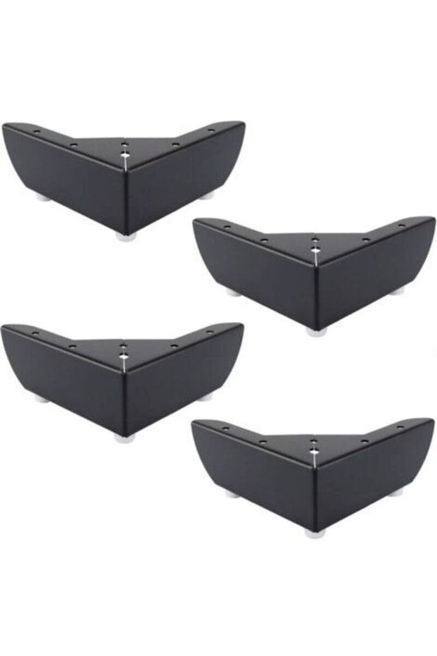 A set of 4 DIY kitchen furniture legs, 50mm thick, suitable for coffee tables, cabinets, beds, sofas, sturdy black metal chair/desk legs, quiet and...