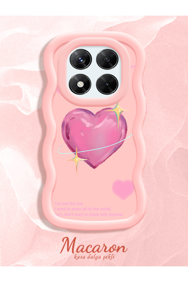 Redmi Note 14 Pro 4g Compatible Case with Sweet Pink Heart Motifs, Three Color Options Available