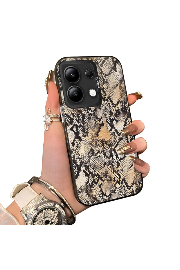 Xiaomi Redmi Note 13 4g Compatible Hard Acrylic Back Silicone Edge Lens Protection Case
