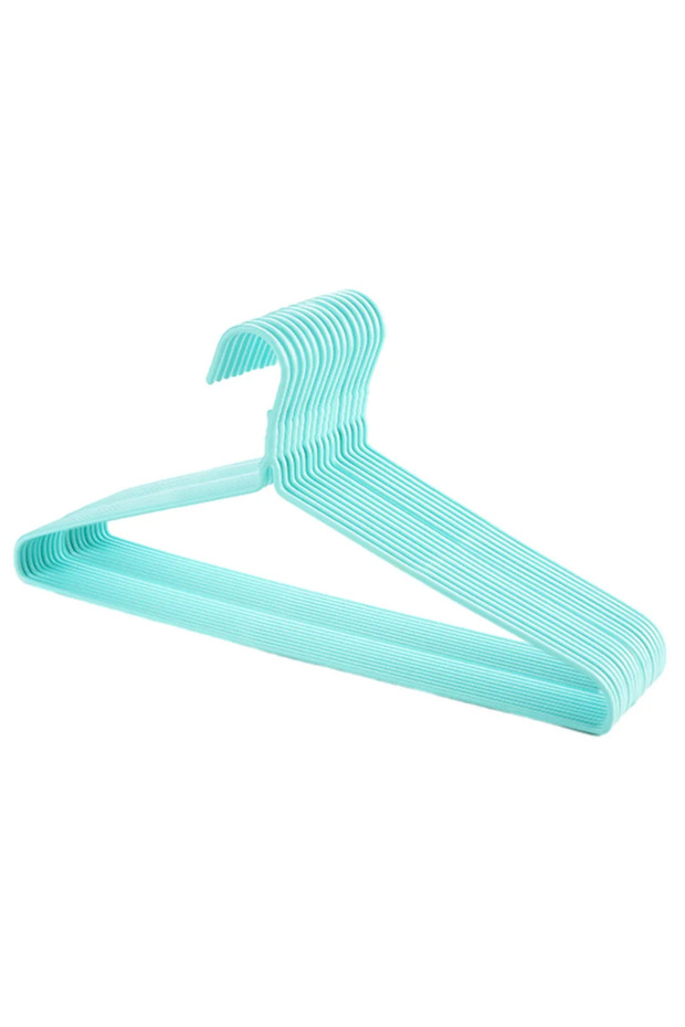 20 hangers, suitable for suits, T-shirts, shirts, and jackets (blue).