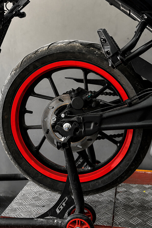 Full Lap Rim Stripe Sticker Set Compatible with Motorcycle 17 Inch Rims (8 Half Rims Included)