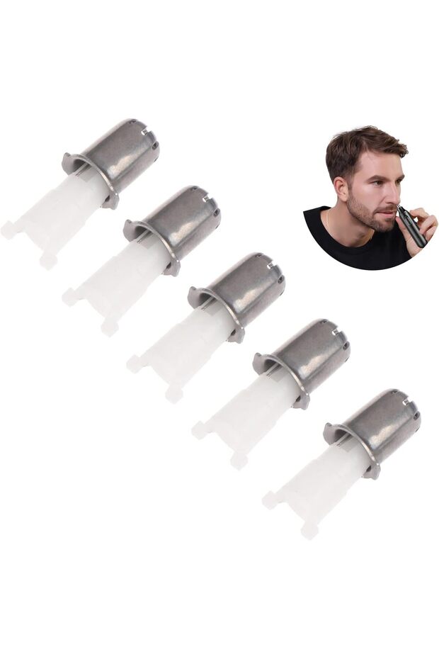 5-Pack Nose Hair Trimmer Heads, Rotary Shaver Accessories, Electric Nose Hair Trimmer Blades