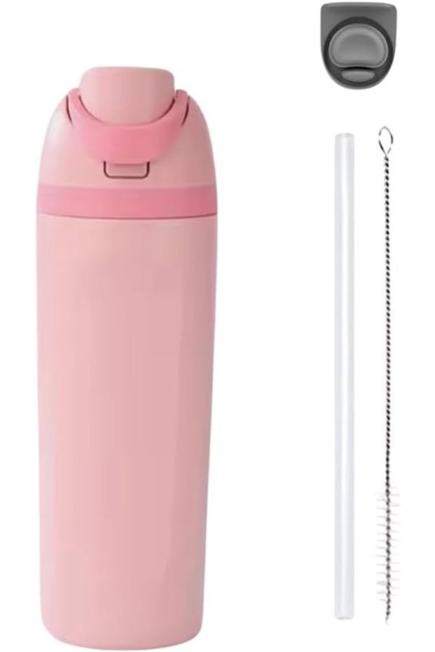 700ml Stainless Steel Insulated Water Bottle Leak-Proof BPA-Free Pink