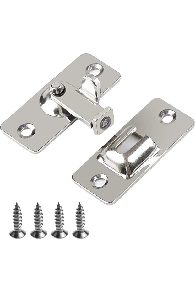 Two 90-degree right-angle door locks, miniature bolt locks, interior door locks, bathroom door locks, toilet door locks