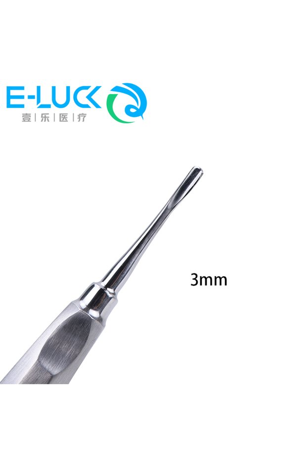 NO.2 1PC Dental Elevator Stainless Steel Luxating Lift Elevators Clareador Curved Root Dentist Sur